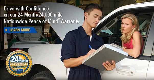 Drive with Confidence on our 24 Month/24,000 mile Nationwide Peace of Mind Warranty. Learn more